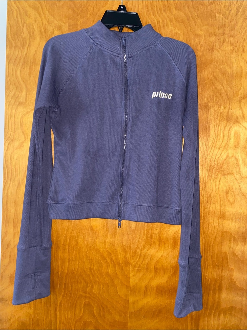 Prince cropped zip up